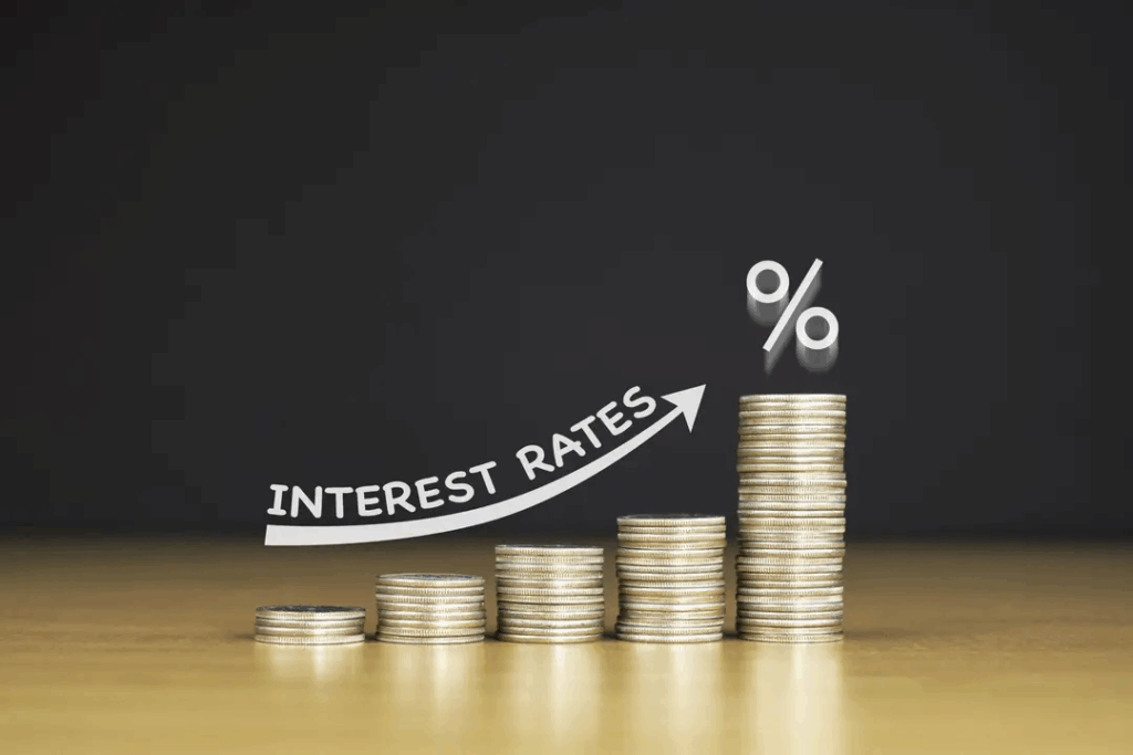 A graphical image representing interest rates